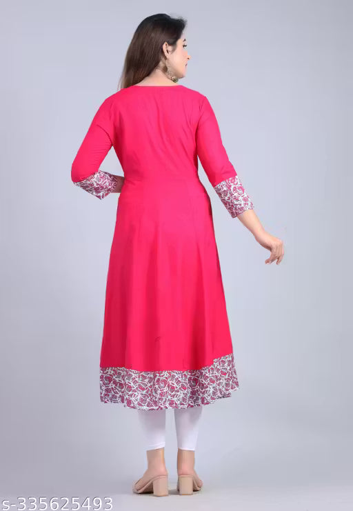 Anarkali High Demand trendy Rayon Gown Kurtis